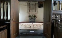 Labyrint in het koor